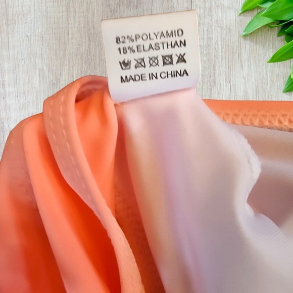 🔖Final Sale! Feraswim NWT Coral 2 pc Tankini Swimsuit with Tiered Ruffle Top - Picture 14 of 15